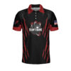 Personalized Bowling Team Monster Custom Polo Shirt, Black And Red Custom Bowling Polo, Customized Bowling Gift Coolspod