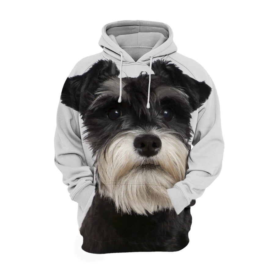 Miniature Schnauzer 2 – Unisex 3D Graphic Hoodie