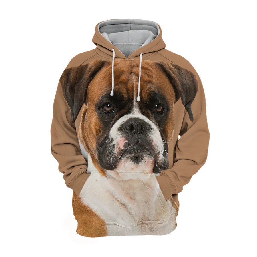 Boxer 2 – Unisex 3D Graphic Hoodie