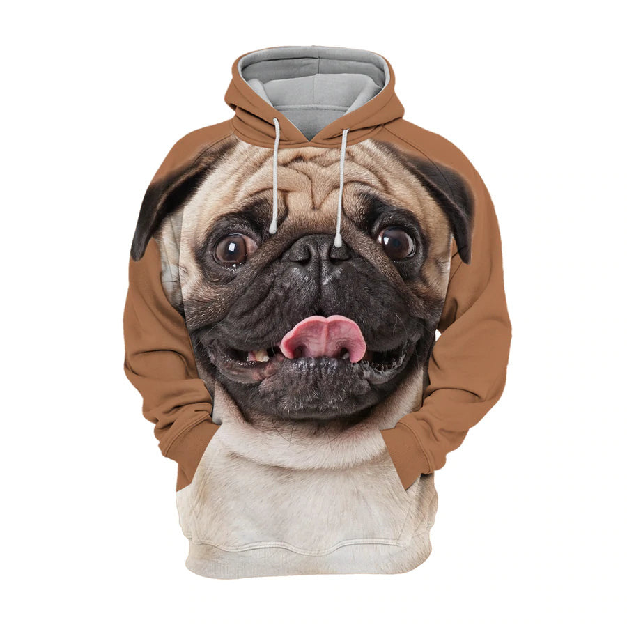 Pug 2 – Unisex 3D Graphic Hoodie