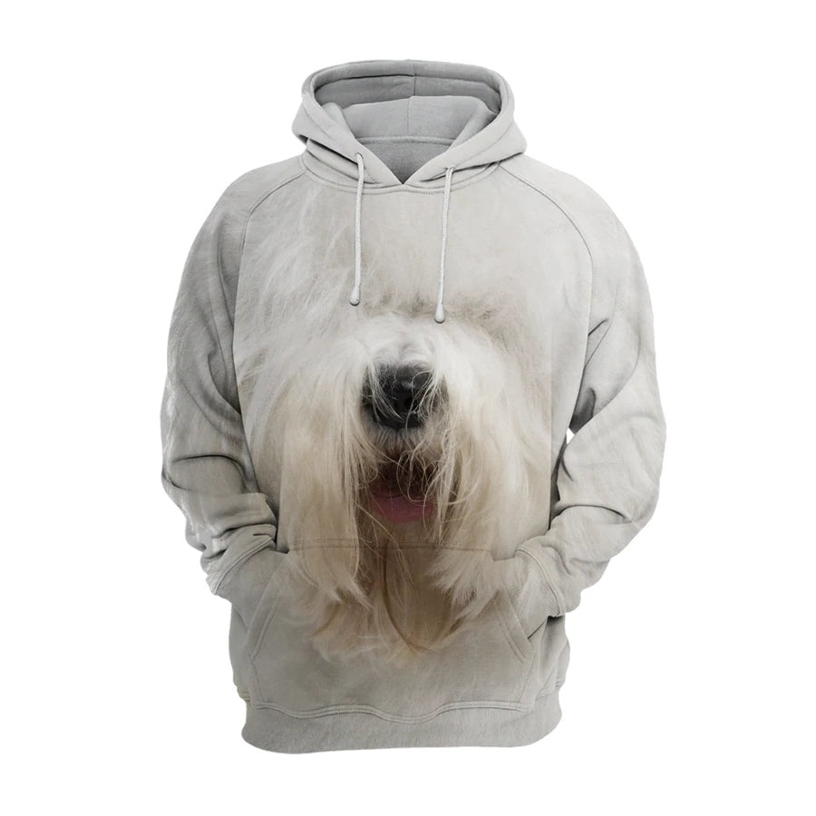 Old English Sheepdog – Unisex 3D Graphic Hoodie