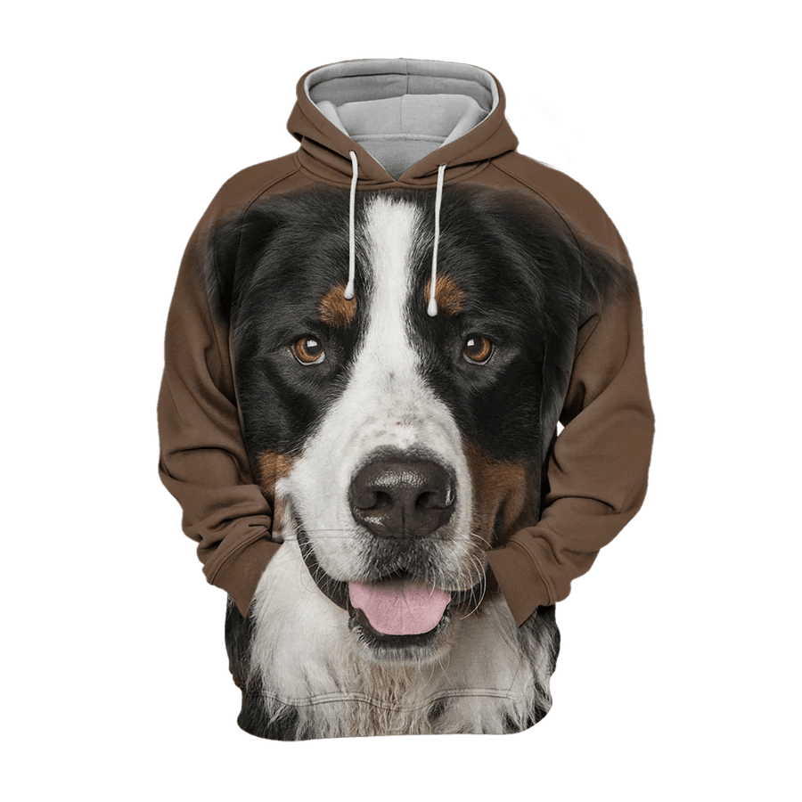 Bernese Mountain 2 – Unisex 3D Graphic Hoodie