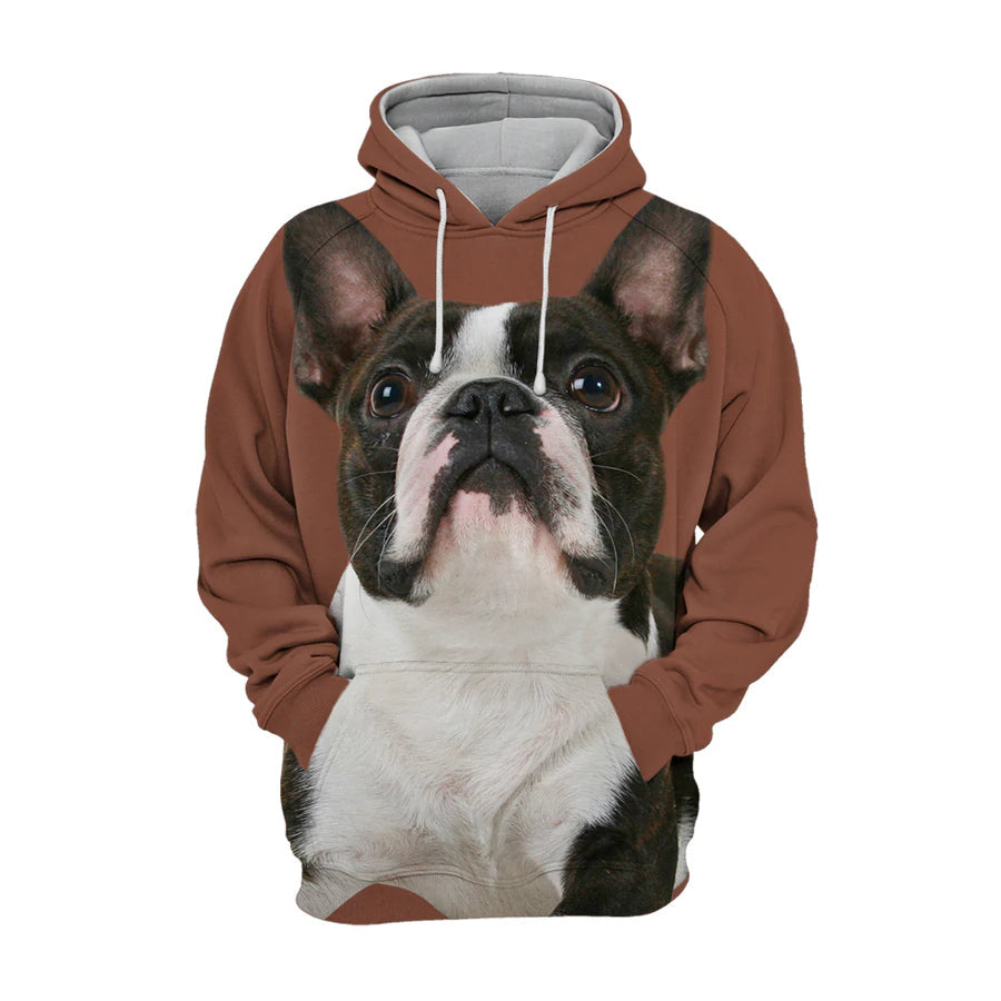 Boston Terrier 2 – Unisex 3D Graphic Hoodie