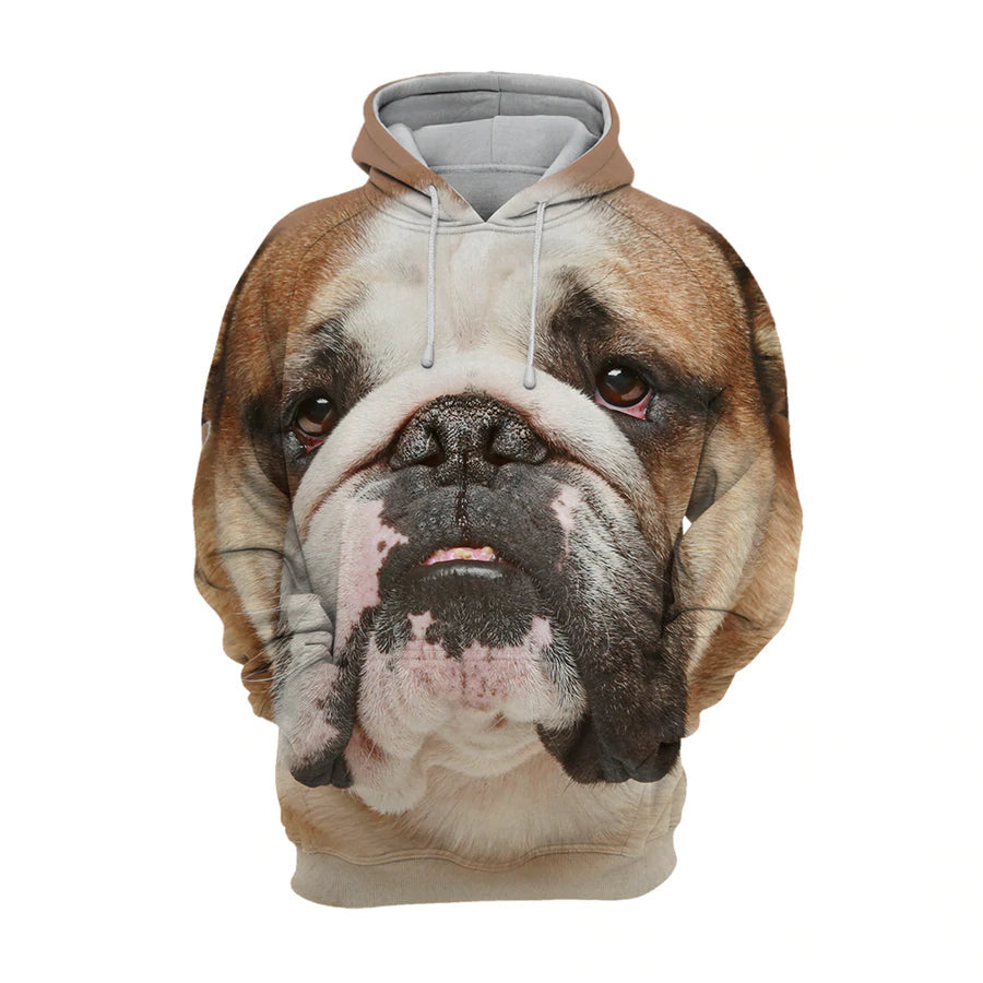 English Bulldog 1 – Unisex 3D Graphic Hoodie