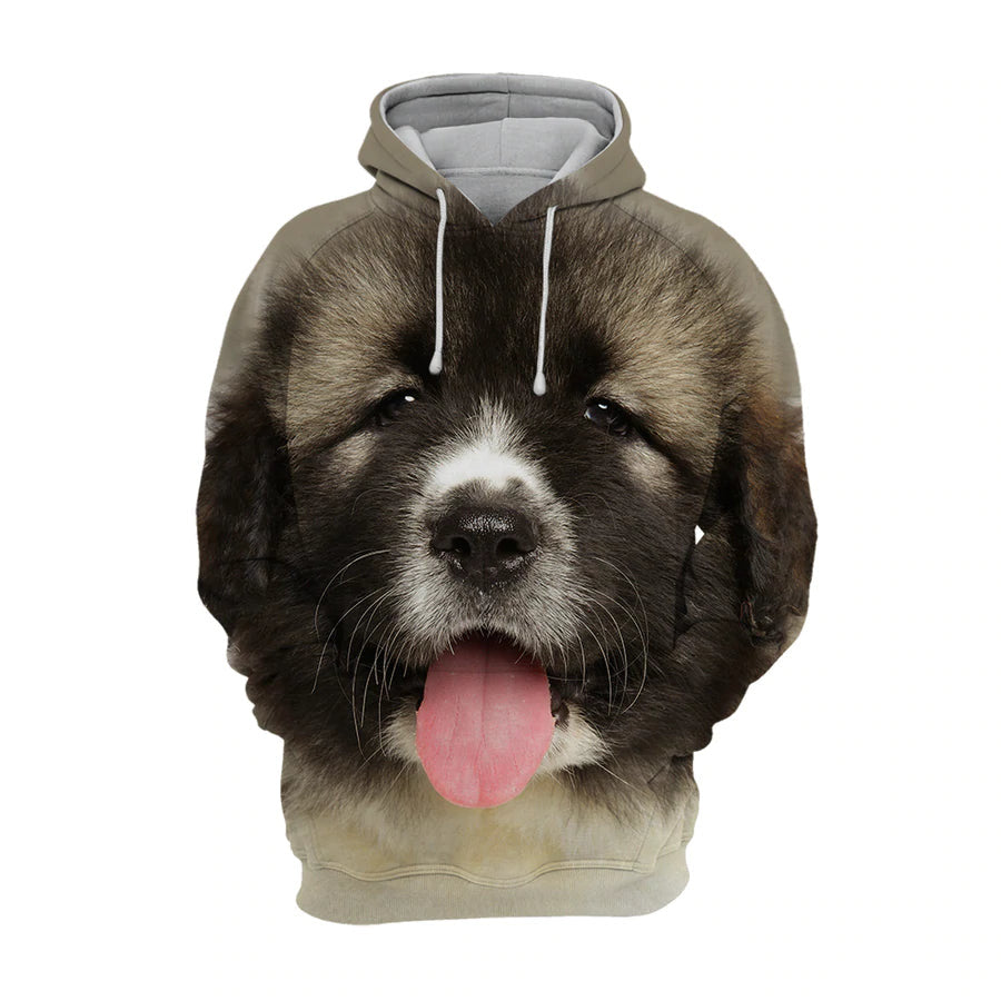 Caucasian Shepherd – Unisex 3D Graphic Hoodie