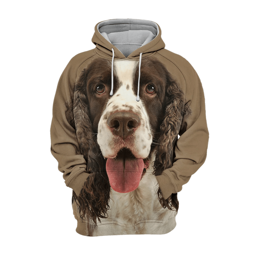 English Cocker Spaniel 1 – Unisex 3D Graphic Hoodie