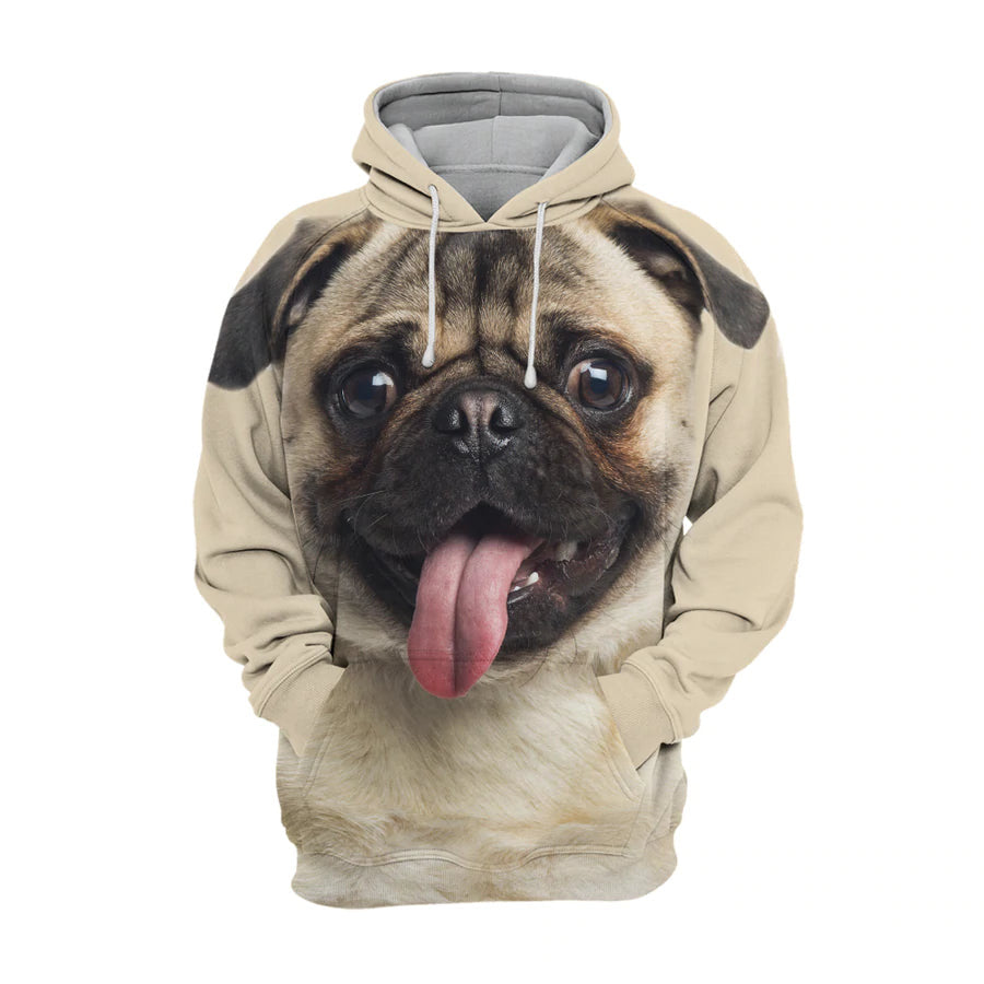 Pug 4 – Unisex 3D Graphic Hoodie