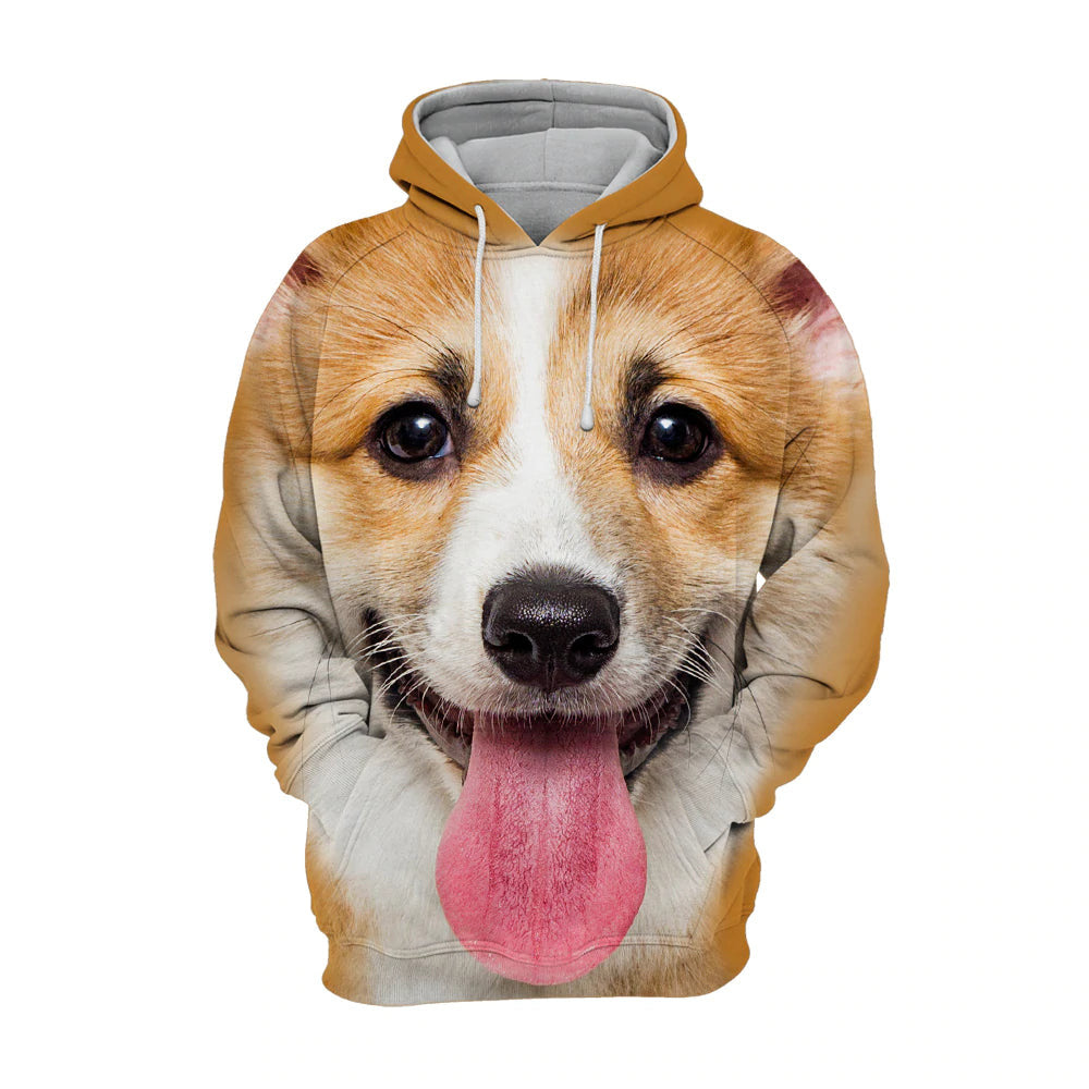 Pembroke Welsh Corgi 2 – Unisex 3D Graphic Hoodie