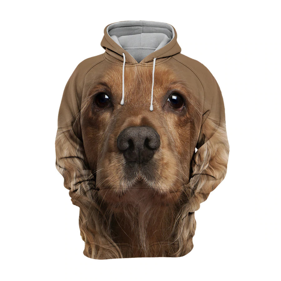 English Cocker Spaniel – Unisex 3D Graphic Hoodie