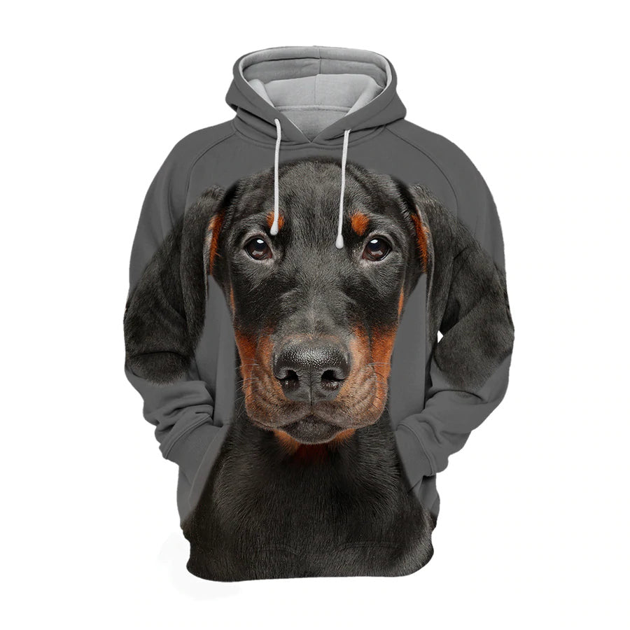 Doberman 1 – Unisex 3D Graphic Hoodie