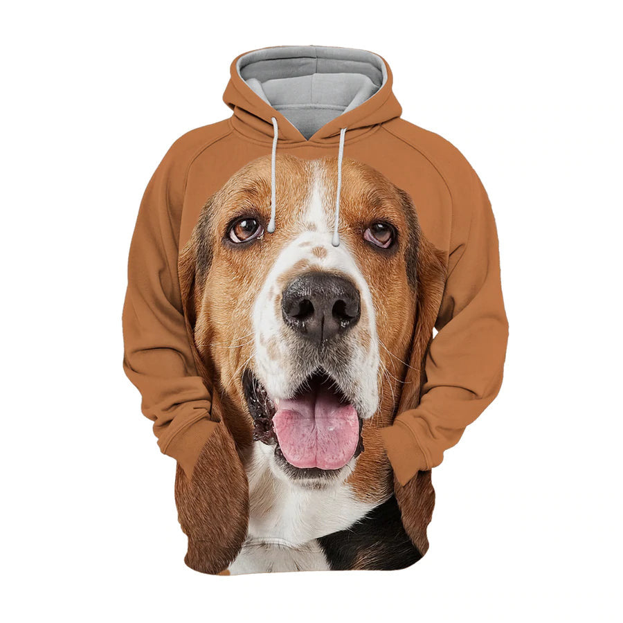 Basset Hound – Unisex 3D Graphic Hoodie