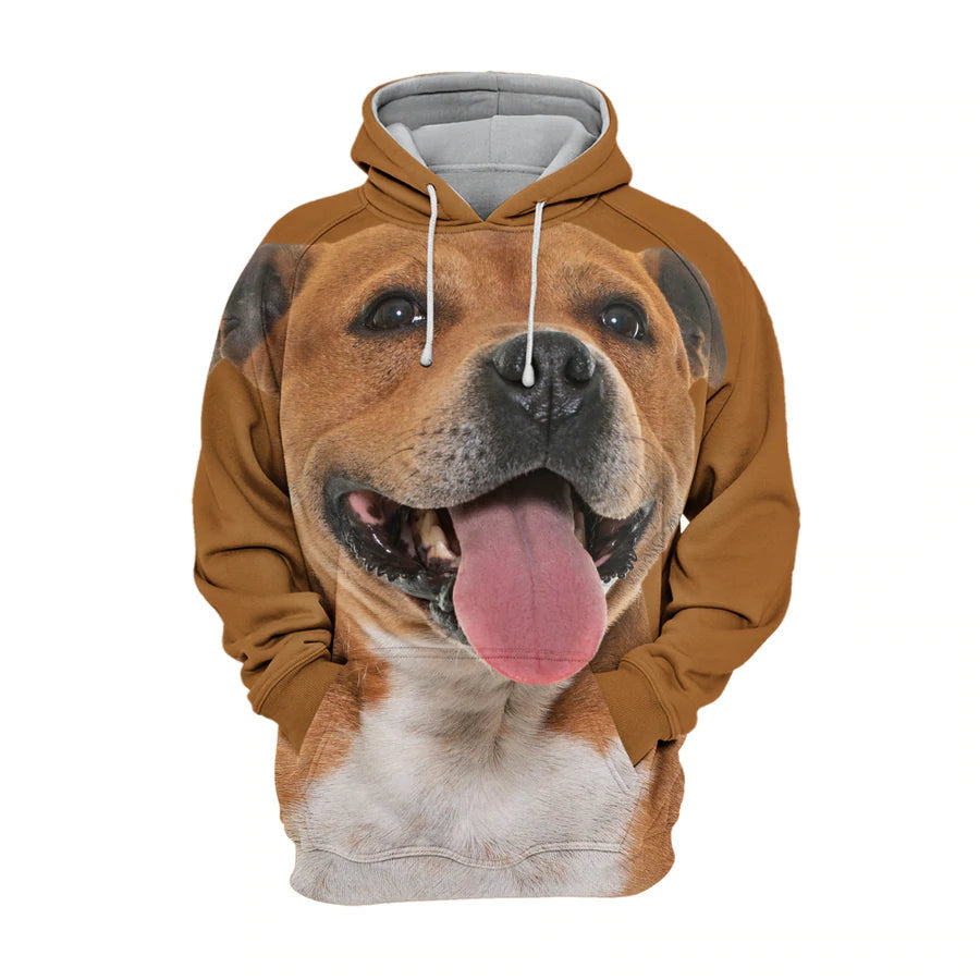 Staffordshire Bull Terrier – Unisex 3D Graphic Hoodie