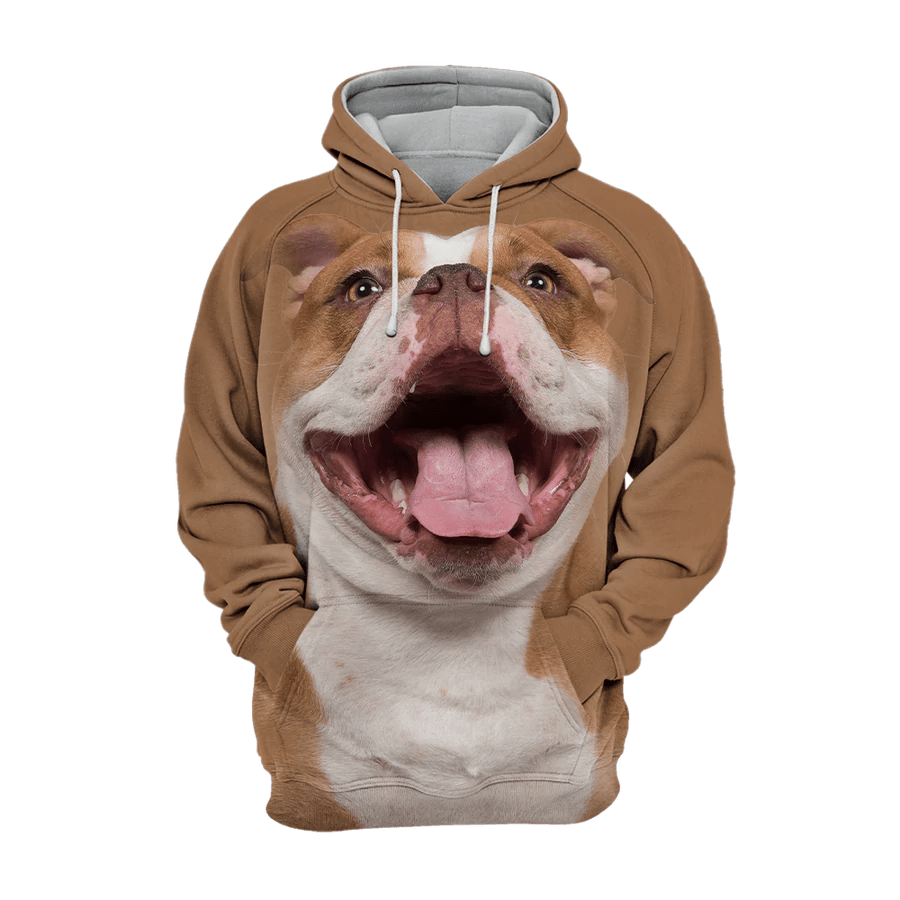 English Bulldog 2 – Unisex 3D Graphic Hoodie