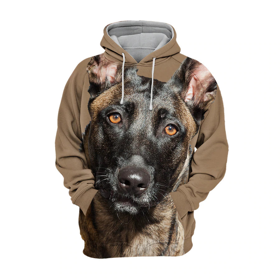 Belgian Shepherd Malinois – Unisex 3D Graphic Hoodie