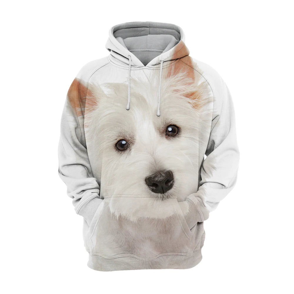 West Highland Terrier Westie – Unisex 3D Graphic Hoodie