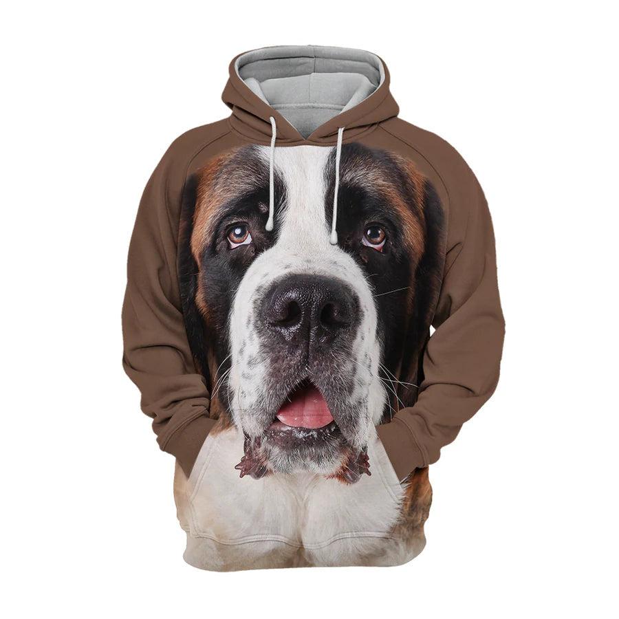 Saint Bernard – Unisex 3D Graphic Hoodie