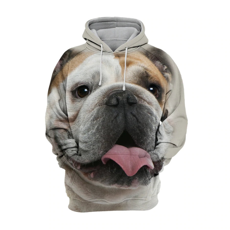 English Bulldog – Unisex 3D Graphic Hoodie