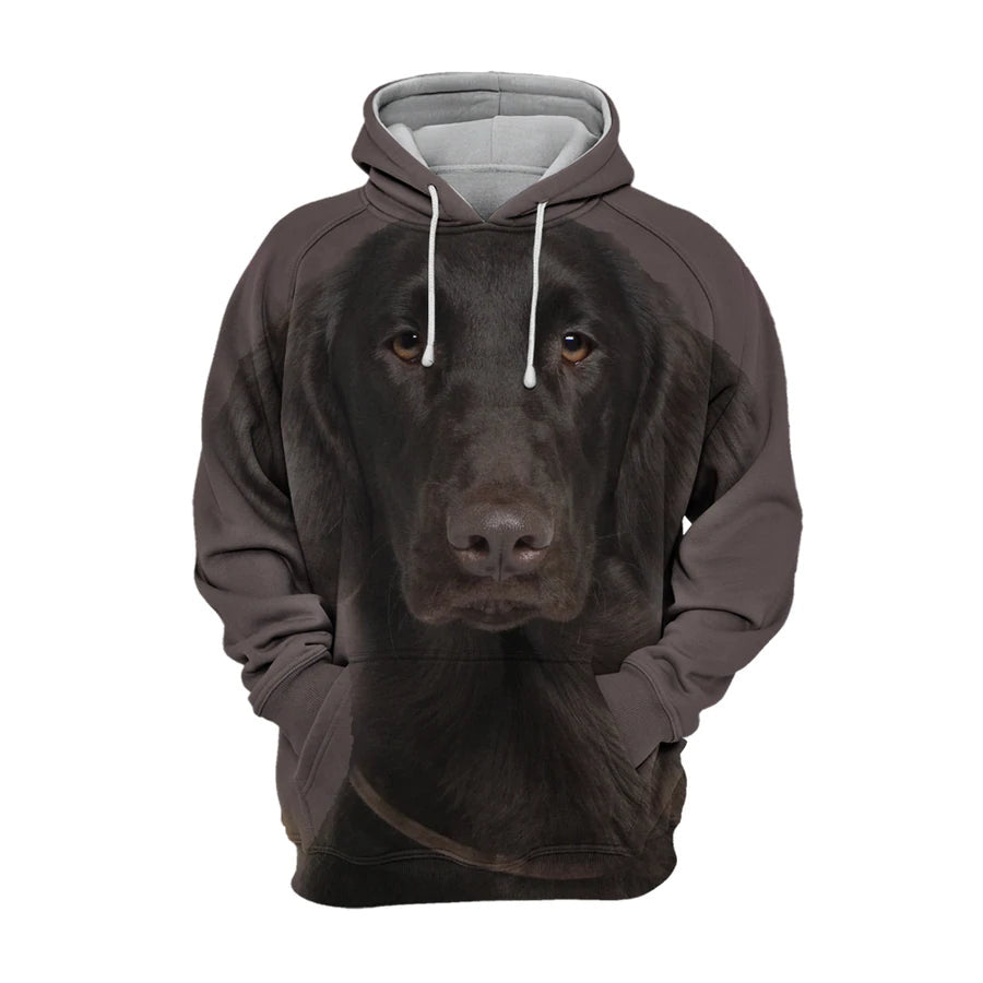 Flat Coated Retriever – Unisex 3D Graphic Hoodie