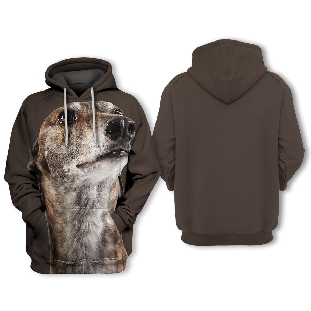 Greyhound Brindle – Unisex 3D Graphic Hoodie