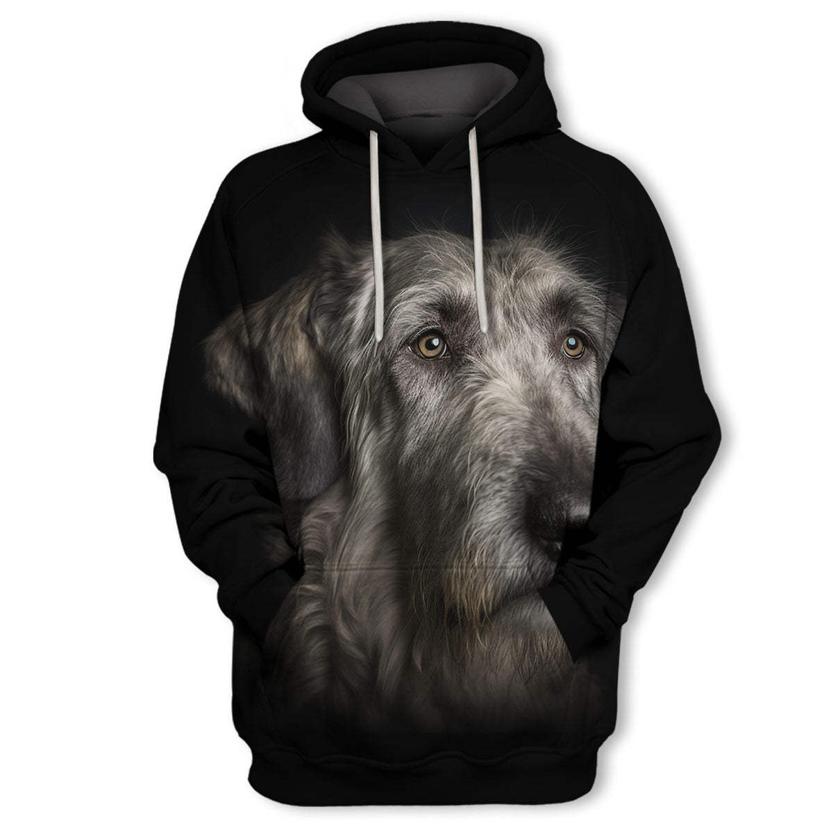 Irish Wolfhound – Unisex 3D Graphic Hoodie