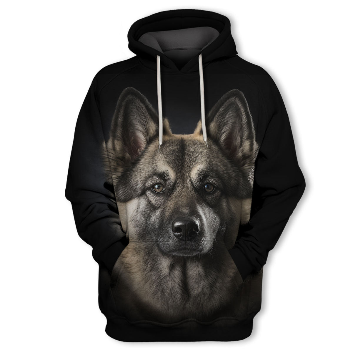 Norwegian Elkhound – Unisex 3D Graphic Hoodie