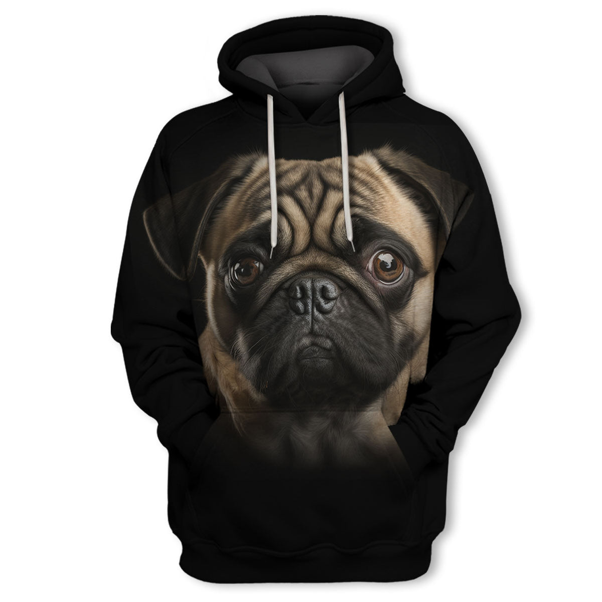 Pug 3 – Unisex 3D Graphic Hoodie